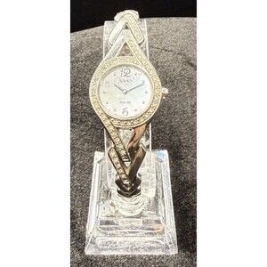 Seiko Women’s Solar Dress Watch MOP Dial & Crystal Bracelet V115-0AP0